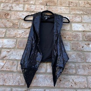 Short Sequin Vest